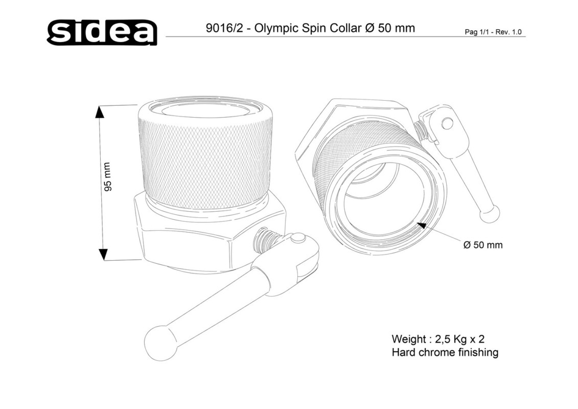 9016/2 Olympic Spin Collar Ø 50 mm