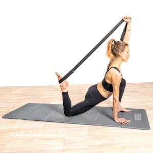 Cintura Yoga Fitness STRETCH cintura Ginnastica Pilates Belt METALLO-CHIUSURA 
