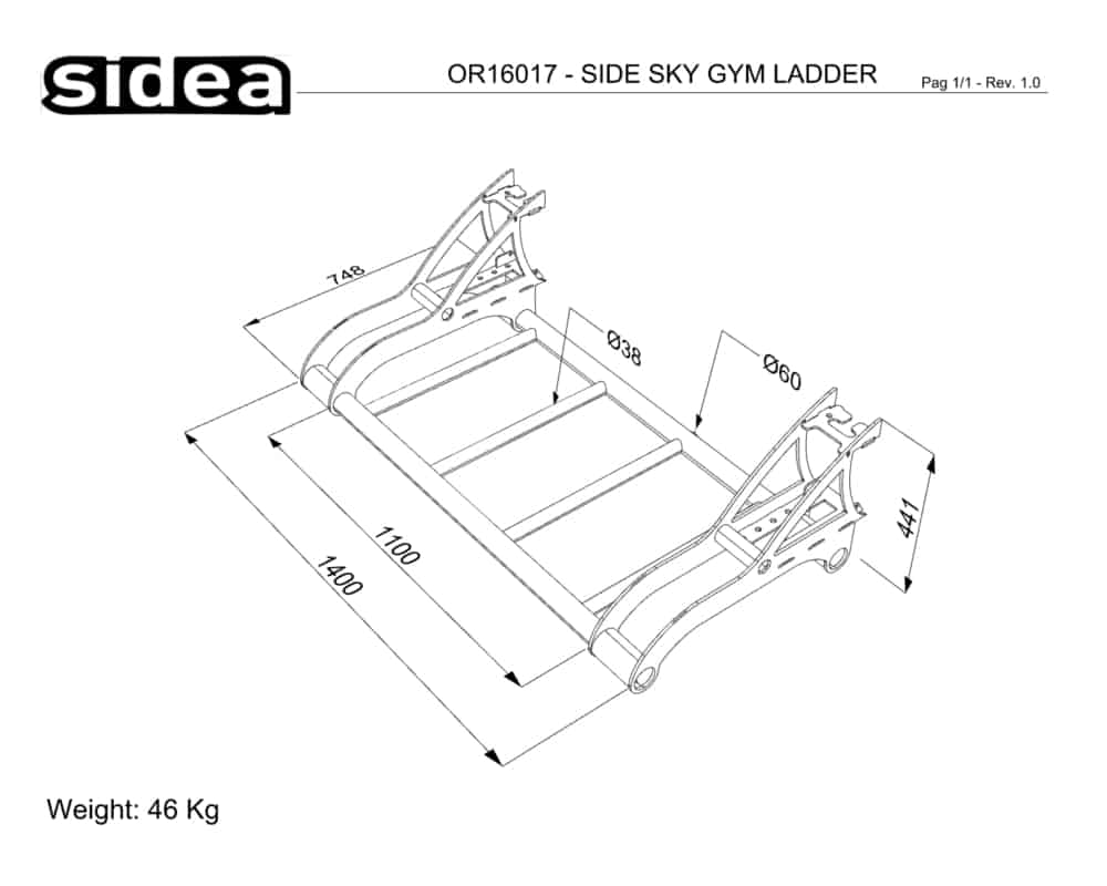 OR16017 - SIDE SKY GYM LADDER - QUOTE