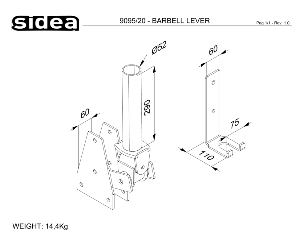 9095_20 - BARBELL LEVER